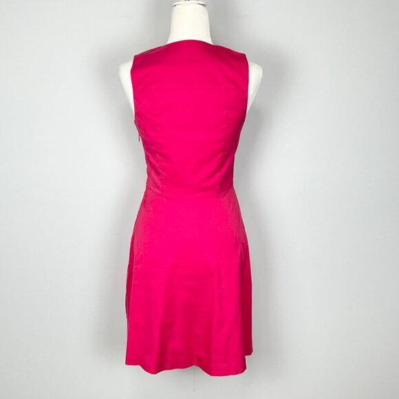 Theory Womens Etiara Impeccable Pink Sleeveless Dress A Line Pockets size 2 - Picture 5 of 11